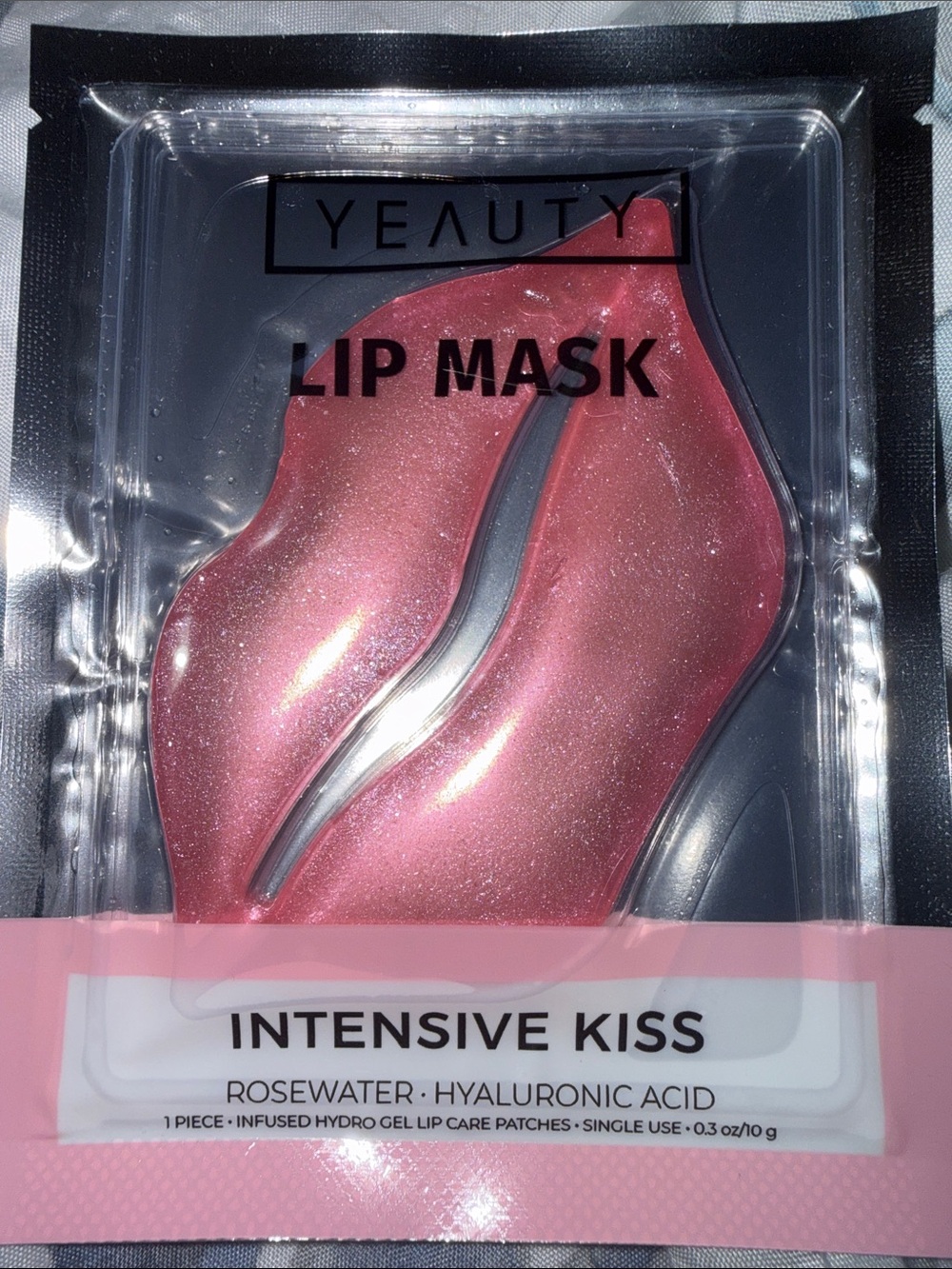Intensive Kiss Rosewater Hyaluronic Acid Lip Mask - Shimmery Pink